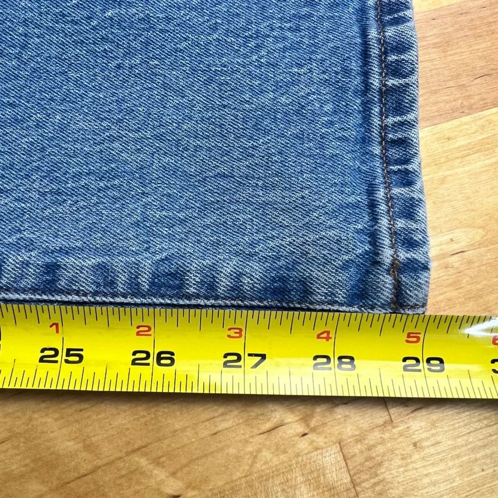 Madewell Jeans The Perfect Vintage Wide-Leg Crop Size 28 Tall Blue High Rise - Picture 12 of 14
